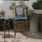 Flash Furniture Bordeaux Stackable IndoorOutdoor French Bistro 30 High Barstool, NavyWhite and Bamboo Finish SDA-AD642001-BS-NVYWH-NAT-GG - alternate 1